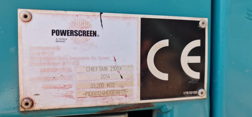 PRZESIEWACZ Powerscreen Chieftain 2100X – 2014 r.