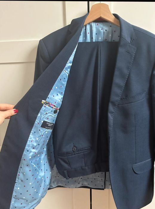 Garnitur Męski Vistula Super 100's Slim 176/100/86 (88) Wełna