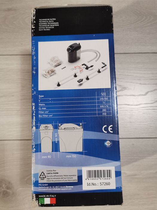 Filtr zewnętrzny naszybowy EDEN 501