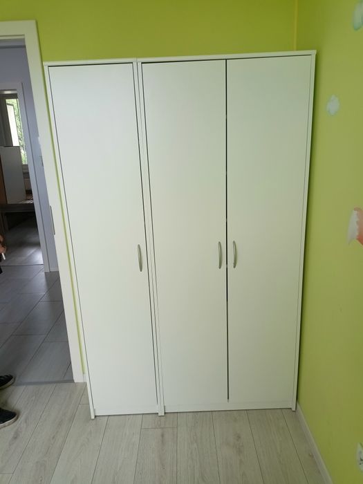 Zestaw regałów białe