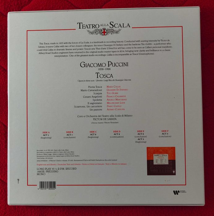 Vinil Maria Callas Teatro Scala