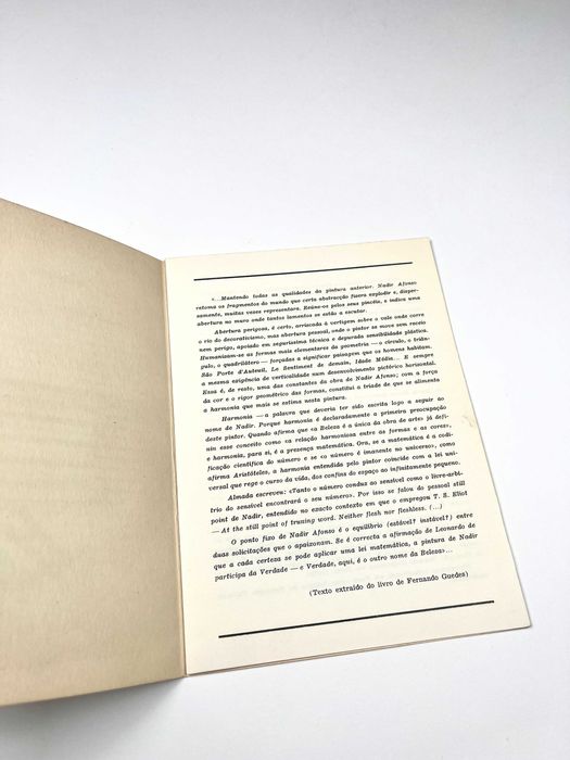 Nadir Afonso Gravura 1970 Catálogo da exposição