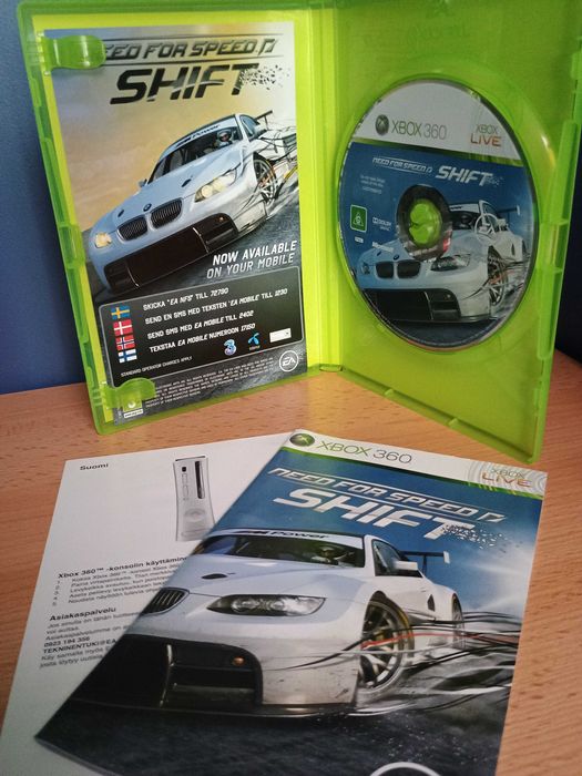 Need for Speed Shift XBOX 360 skandynawska okladka gra po angielsku