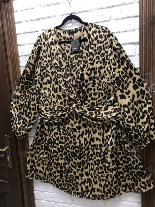 Леопардова сукня батал 24uk, платье батал
