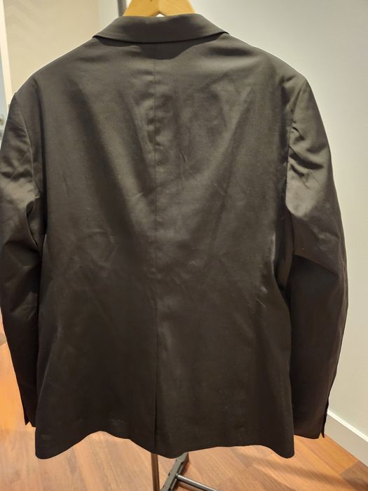 Blazer preto com padrão