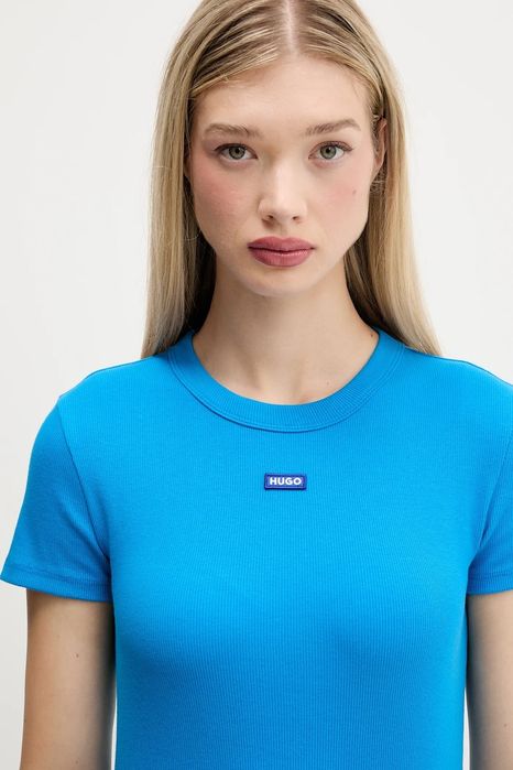 Топ Футболка жіноча Hugo HUGO BOSS рубчик