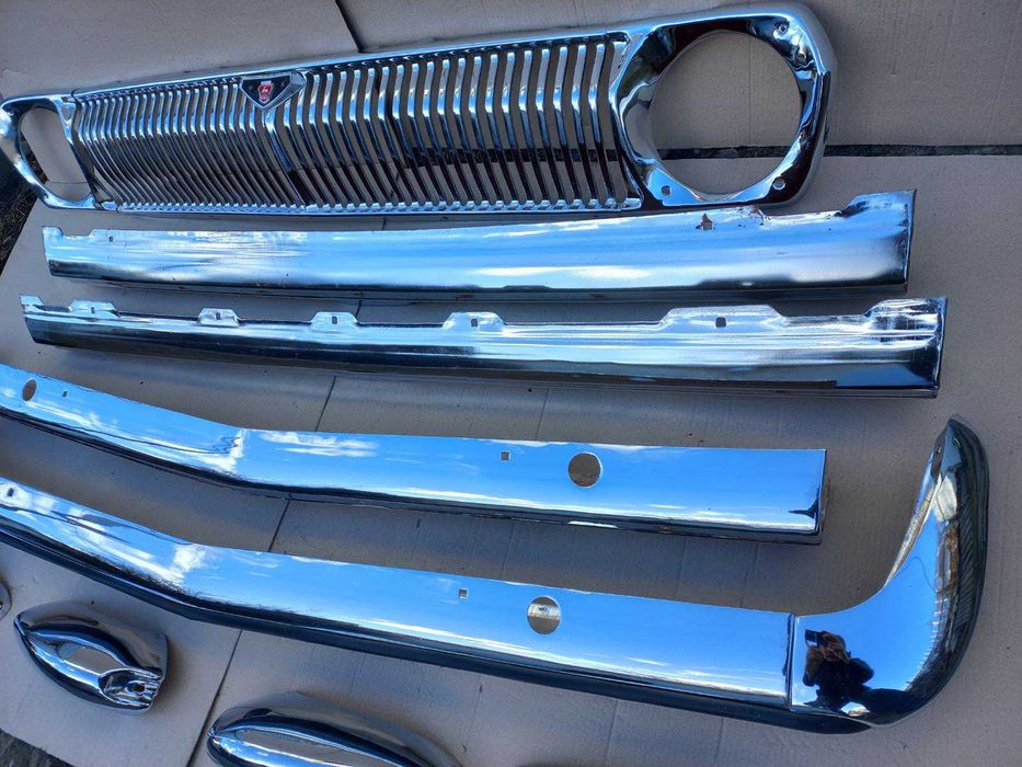 Бампер Волга Газ 24 оригинал решетка Новый СССР хром