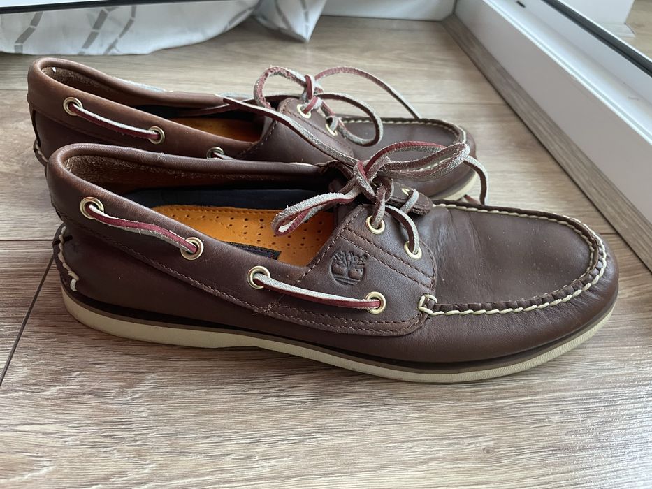 Шкіряні оригінальні лофери/мокасини timberland