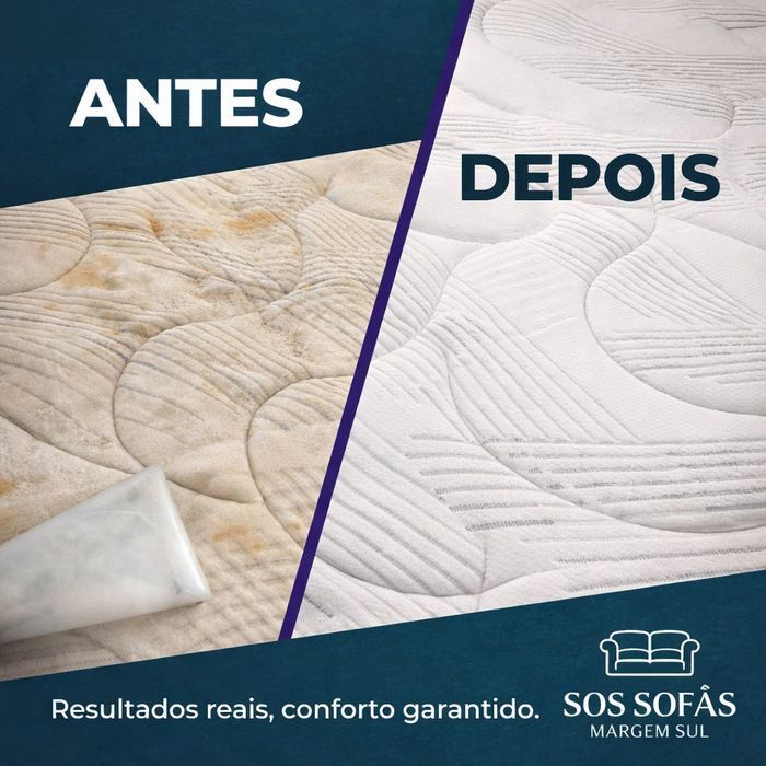 Sofá sujo? Limpeza profissional desde 49€ (Margem Sul)