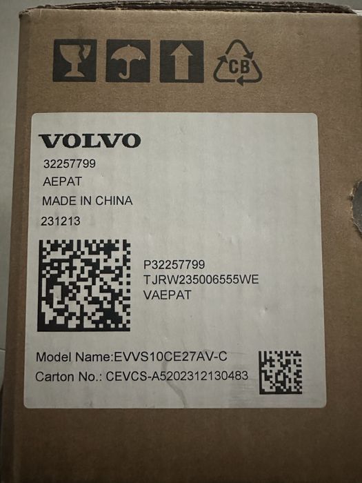 Kabel przewodowy ładowanie volvo nowy oryginalny