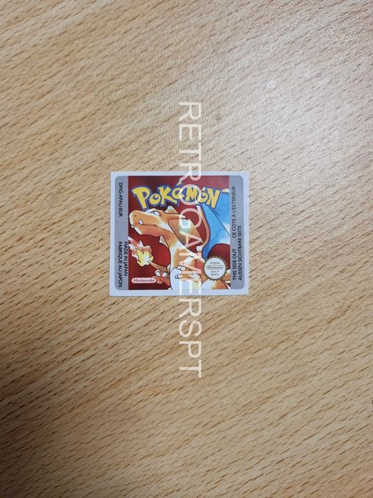 Label de reposição Pokémon Red EUR