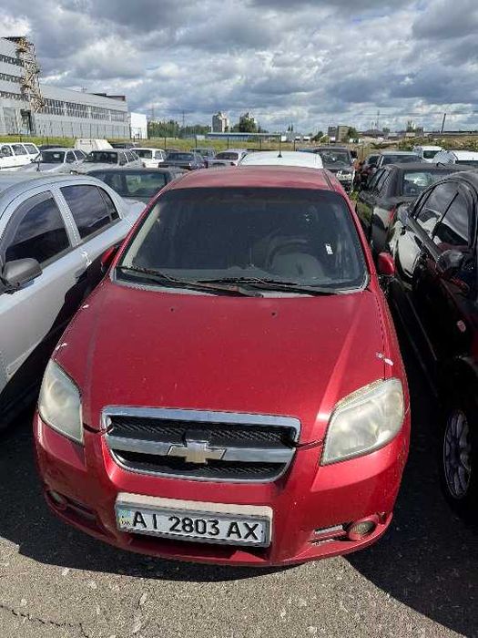 Транспортний засіб марки Chevrolet, моделі Aveo,VIN: KL1SF69YE7B096175, рік випуску 2007, колір червоний, державний номер АІ2803АХ