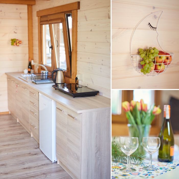 Domki Leśne Dziady Borsk z jacuzzi i sauną