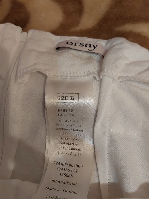 Spódnica biała krotka orsay XS 34