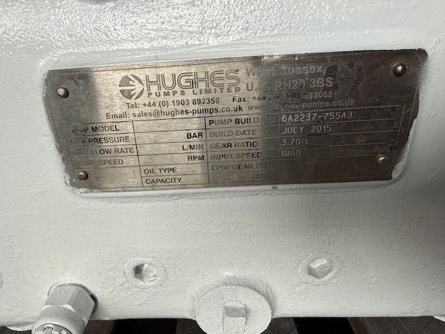 Pompa HUGHES HPS2200 wysokociśnieniowa 2200 bar