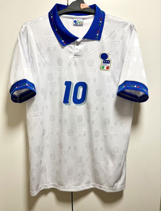 Koszulka Roberto Baggio 10 Italia 1994 • Wyjazdowa Biała • Retro Vintage L