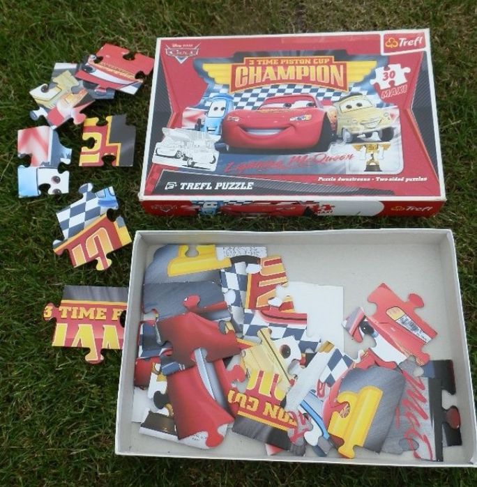 Dwustronne puzzle maxi Auta Cars