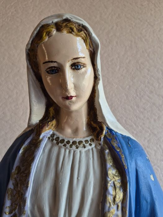 Duża Figura Matki Bożej Gipsowa ok 67 cm