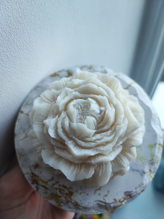 Свічка соєва троянда