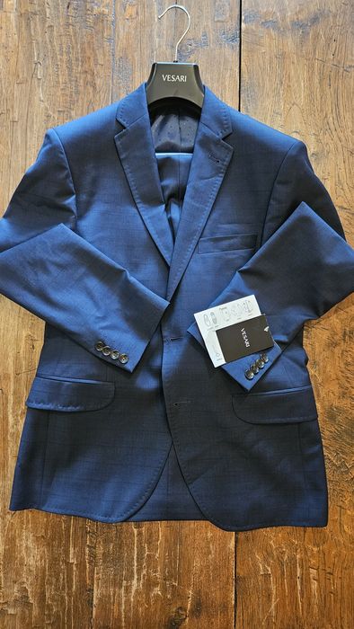 Garnitur Marynarka Vistula Vesari M 48 granatowy. Nowy