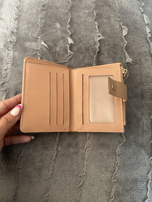 Portfel damski brazowo beżowy