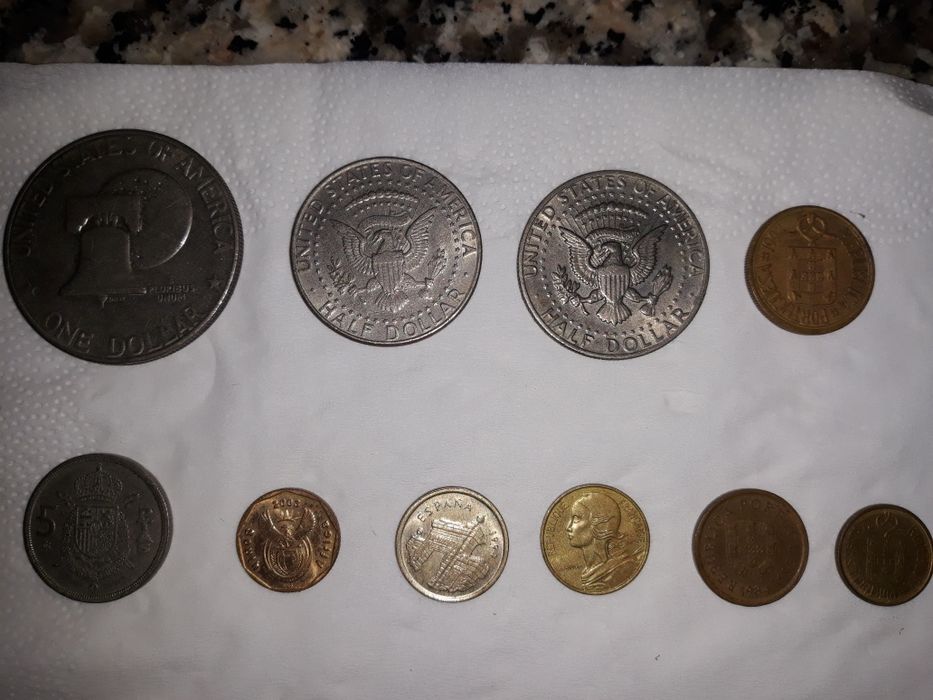 Moedas várias antigas