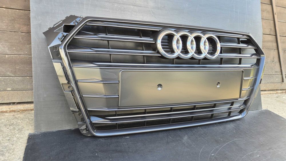 Atrapa chłodnicy GRILL Audi A4 B9 8W0 8W 15-19 BLACK OE ORYG. NOWA !!