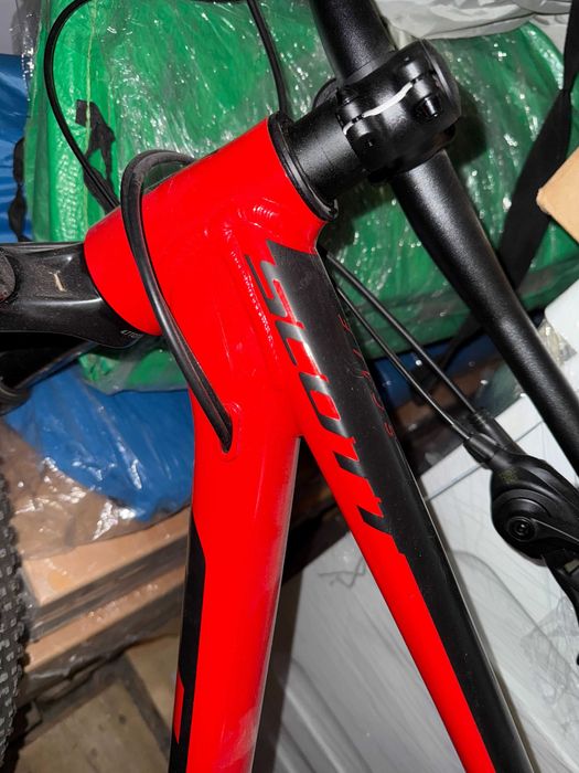 Велосипед SCOTT Scale 970 red (M) + дитяче крісло Hamax