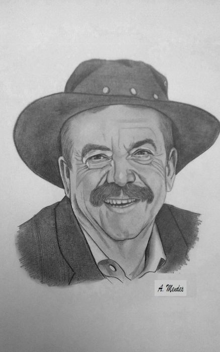Desenhos e pinturas de retratos artísticos