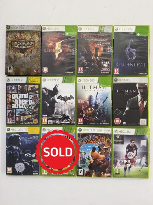 Xbox 360 resident evil, gta 5, hitman б/у обмен
