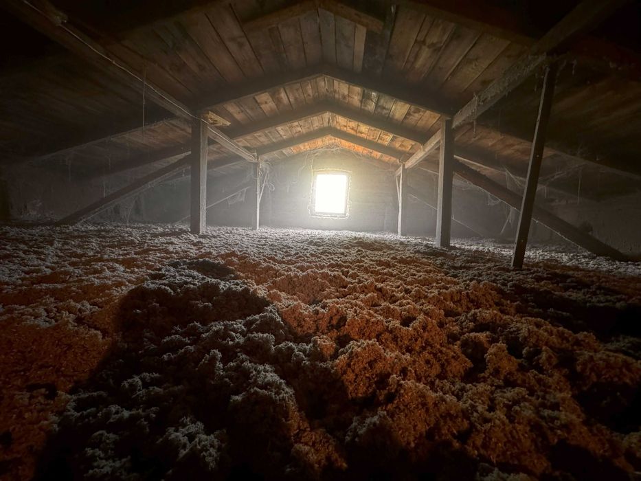 Ocieplenie domu izolacje celuloza wdmuchiwanie ocieplanie poddaszy