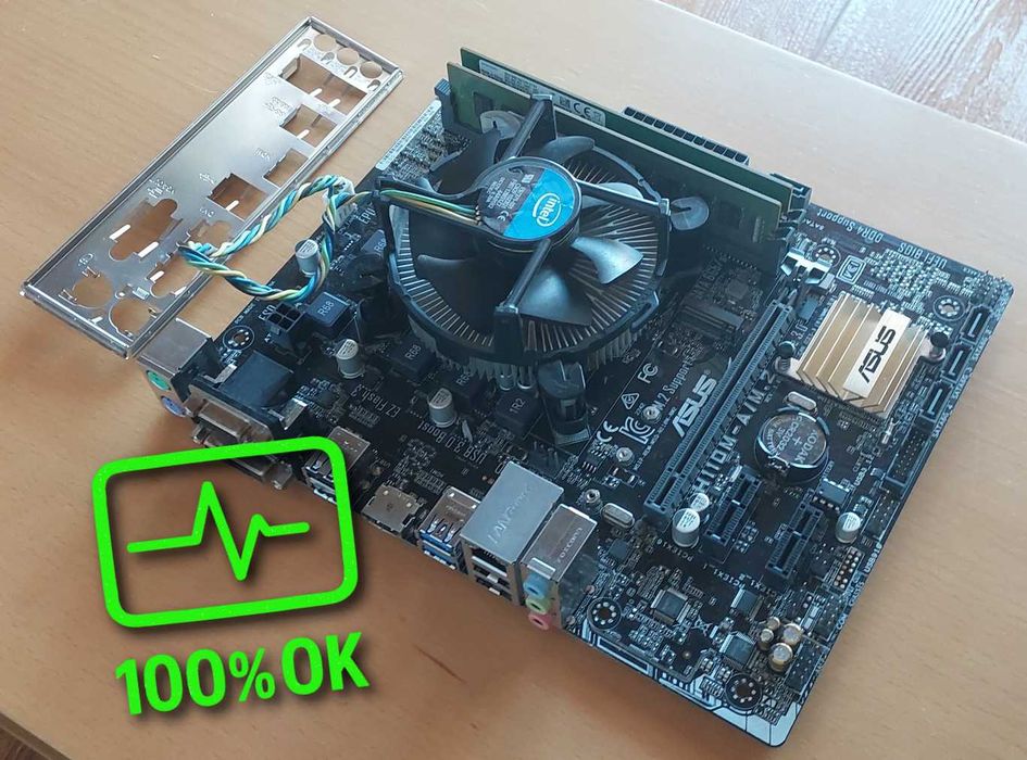 Motherboard ASUS H110M-A/M.2 + CPU i5-6400 + 16GB (2x8GB) DDR4