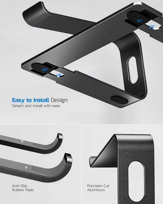 Aluminiowa podstawka na laptopa Nulaxy C3