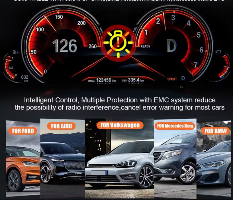 Kit led h7 golf 6 golf 7 e outros 80w