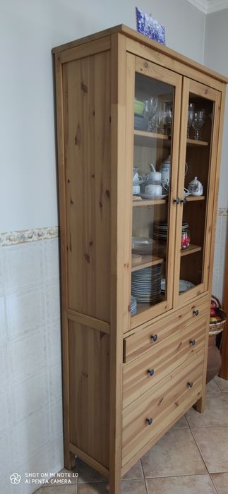 Vitrina c/ 3 gavetas castanho claro