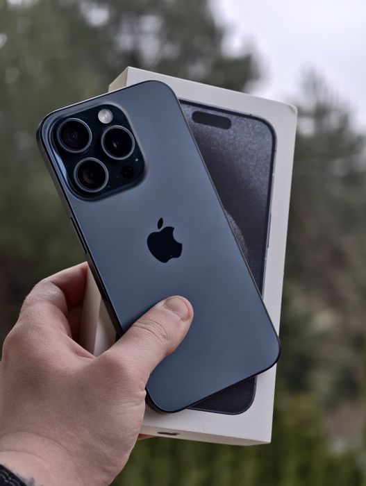 iPhone 15 pro 128gb 100% Nowa Bateria Blue Titanium Super stan /dowód zakupu