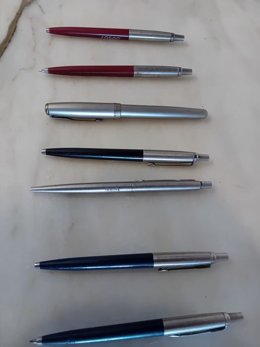 Conjunto de 7 Canetas Parker Diversas