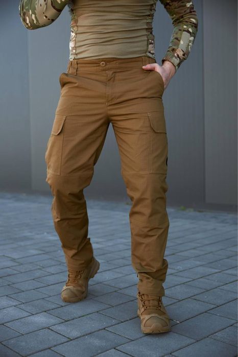 Штани тактичні Койот рип-стоп чоловічі повсякденні