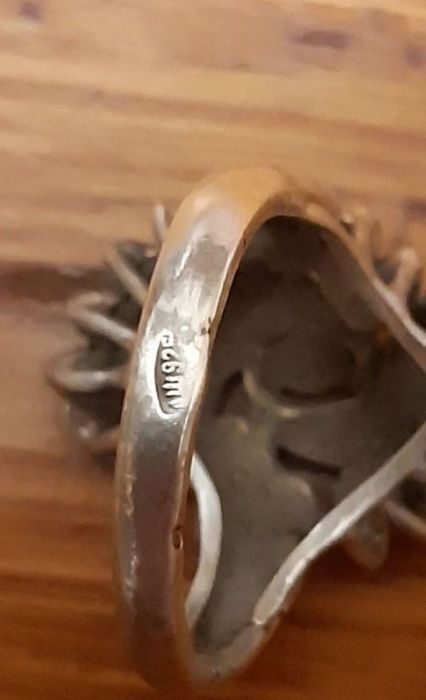кольцо капельное серебро 925 проба 17,5