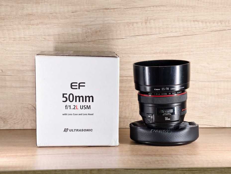 Canon EF 50 mm f/1.2L USM + filtr UV komplet młody (kod UG) i ostry