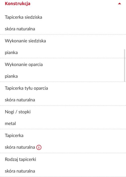 Fotel wypoczynkowy / skóra naturalna