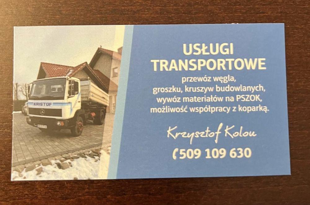 Transport opału ekogroszek ( promocja 1000 zł luz) orzech i worki