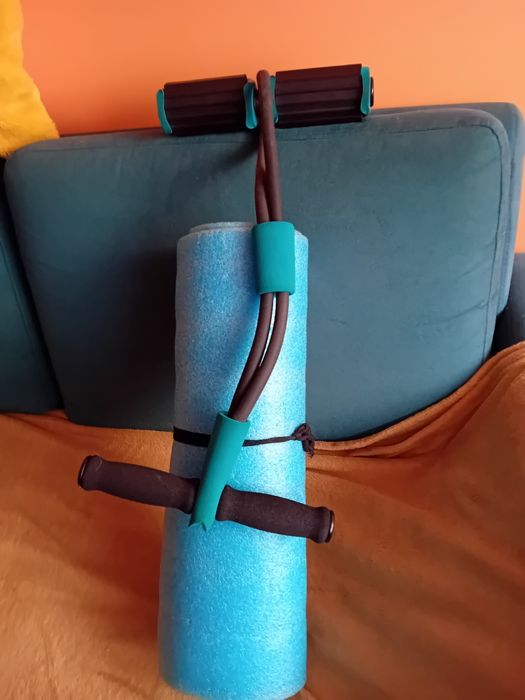 Zestaw do ćwiczeń+pas wyszczuplający na brzuch