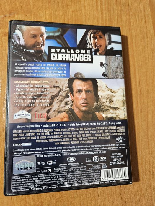 Na krawędzi (Sylvester Stallone) -, film dvd