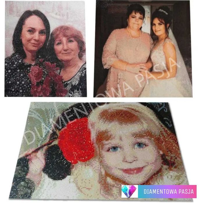 Haft diamentowy Z WŁASNEGO ZDJĘCIA diamenciki okrągłe