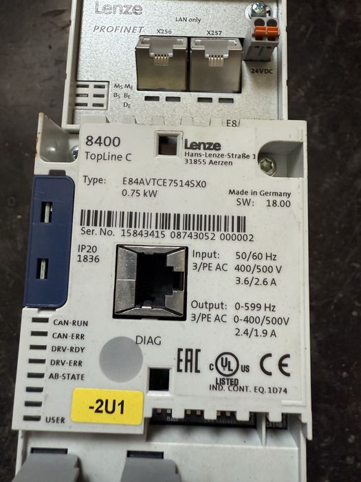 Falownik Lenze E84AVTCE7514SX0