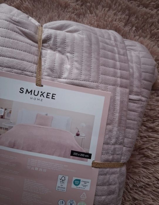 Narzuta welwetowa, aksamitna 220 x 200 nowa, narzuta na łóżko