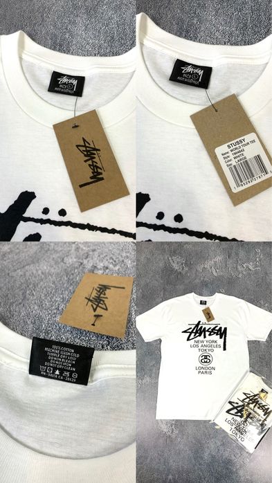 Stussy Футболка,ОРИГИНАЛ,рр С-ХЛ Стусси,Стусі. Белая Чёрная