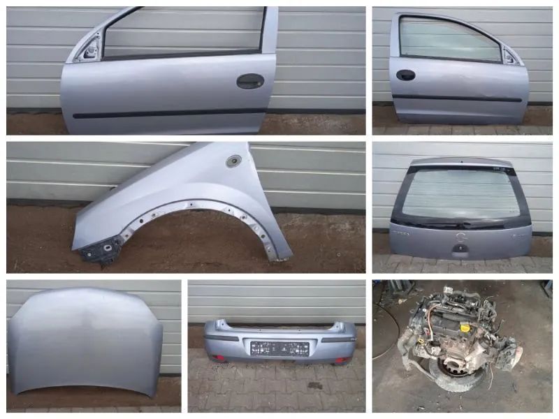 Na części Opel Corsa C 1.2 B Lift Twinport 3-Drzwi Z163 F13C394 Silnik Maska Drzwi Klapa Szyba