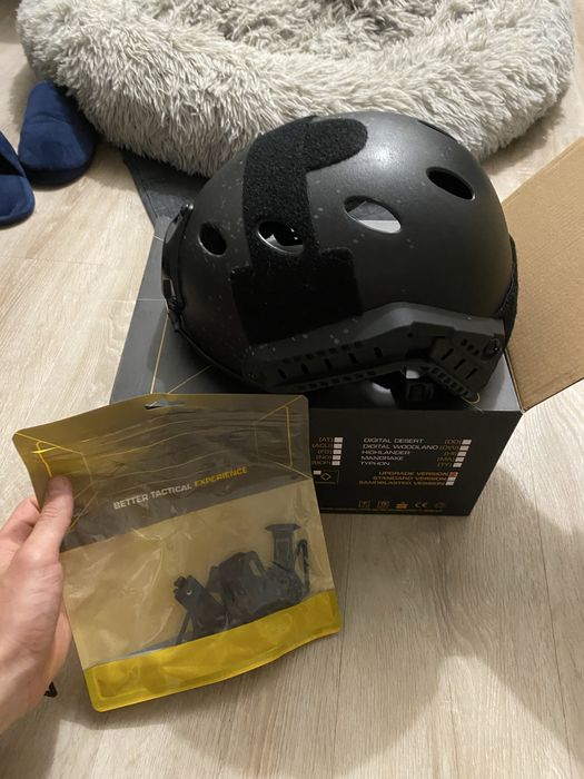 Capacete Airsoft Preto